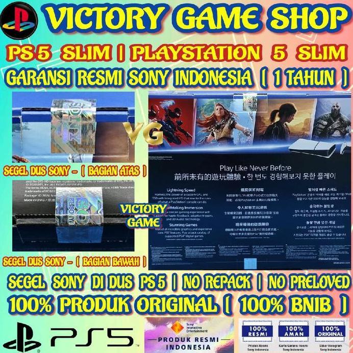 SONY PS5 SLIM 100% BNIB | GARANSI 1 TAHUN | GARANSI RESMI SONY INDONESIA | SONY PS 5 SLIM | SONY PLA