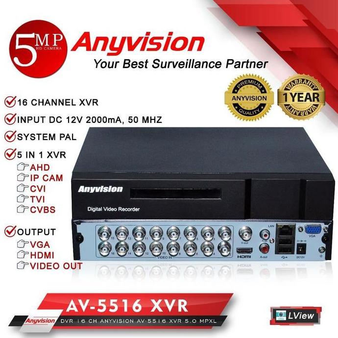 DVR AV-5516 XVR 16Channel AnyVision