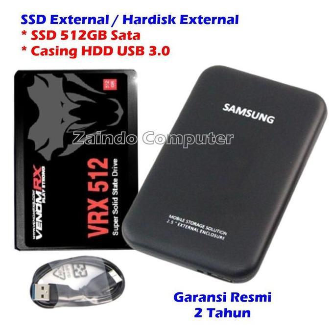 HARGA DISC - SSD EXTERNAL 512GB SSD 512GB + CASING HDD 2.5 USB 3.0 HARDISK EXTERNAL 512GB  HARDISK E