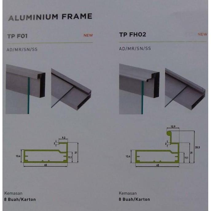 Taco Alumunium Frame Handle Tp-Fh02 / Edging Alumunium Taco Di Bekasi  Sale