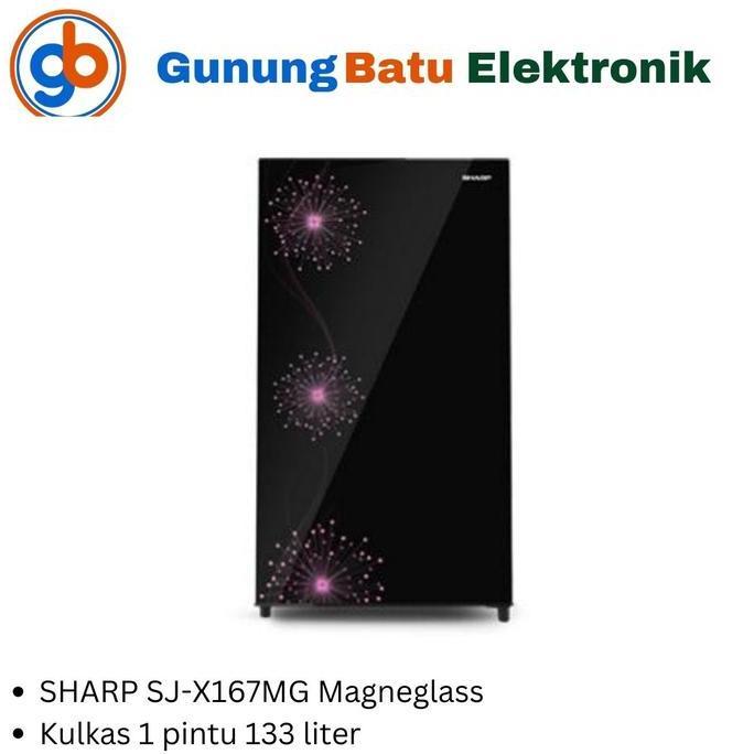 Kulkas 1 pintu Sharp SJ X167MG Lemari es 1 Sharp SJX167 SJ-X167MG