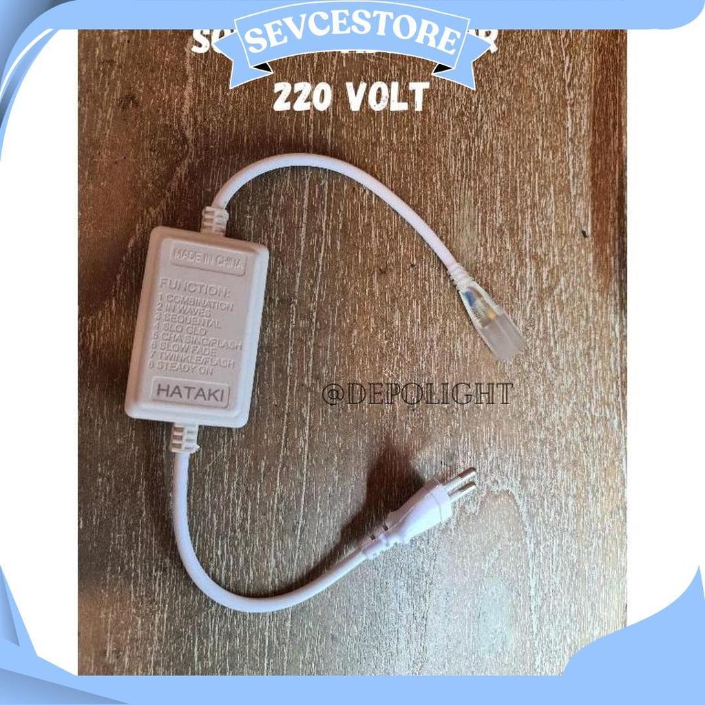 Soket Lampu Strip/Soket Rgb/Controller Rgb/Neon Flex/Adaptor Led Strip 220 Volt D Ori