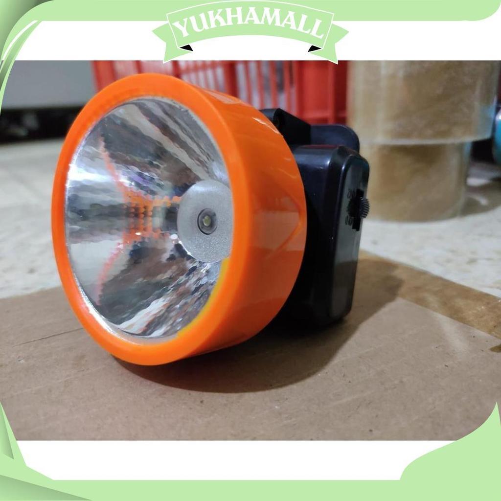 Senter Kepala / Lampu Kepala Headlamp Cahaya Putih Kuning D Sale