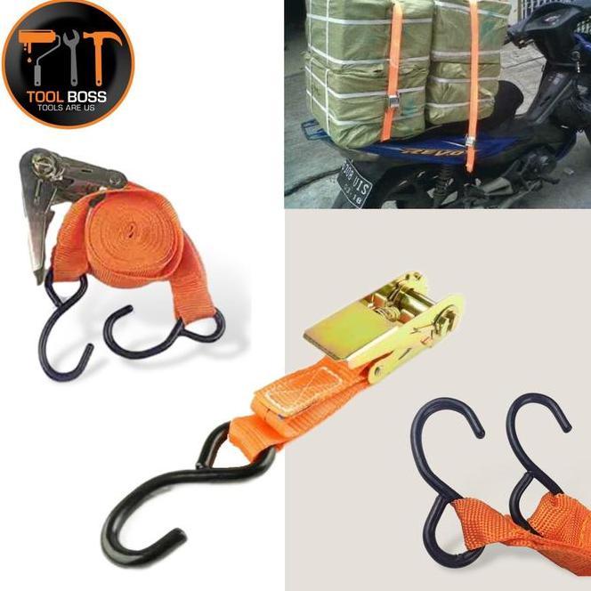 Tali Pengikat Barang Di Motor Ratchet Tie Down