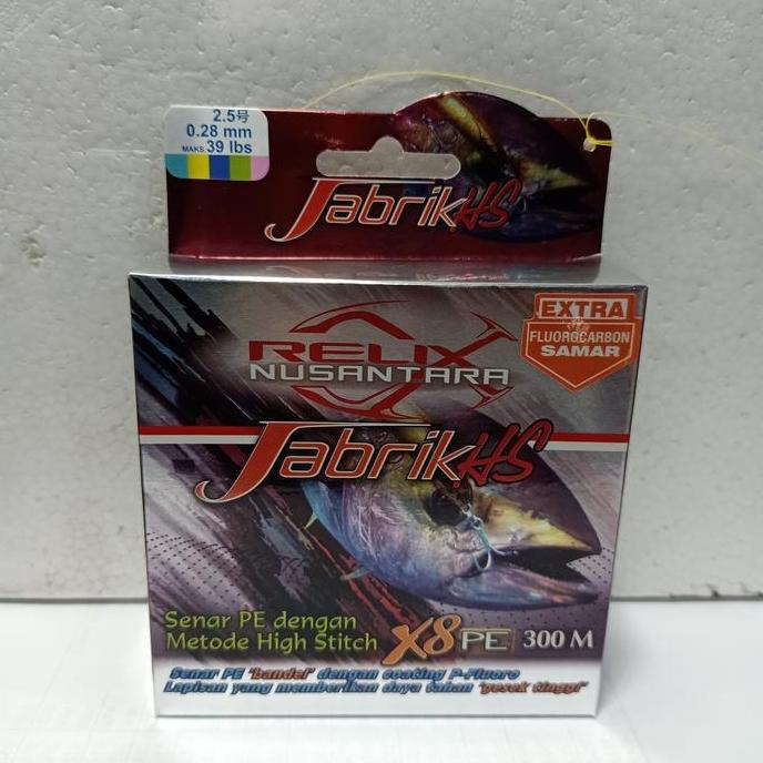 Senar relix jabrik Hs 2.5 300m Terlaris