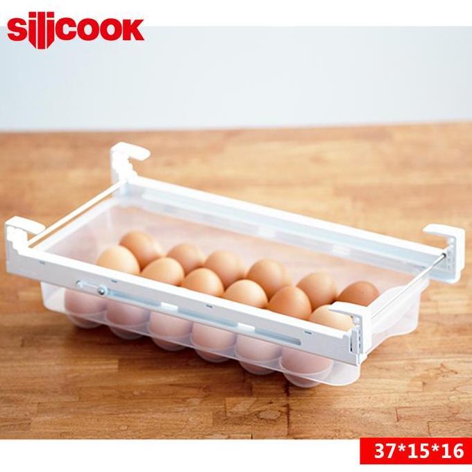 NEW SILICOOK EGG SLIDING DRAWER (37*15*16 CM) - TEMPAT TELUR ORI