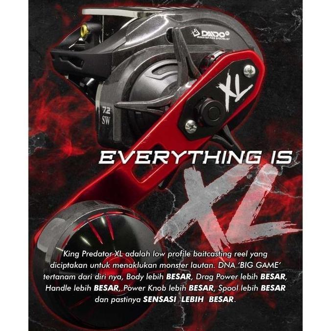 TERMURAH - REEL DAIDO KING PREDATOR SW BC 300 (L&R) : 400XL