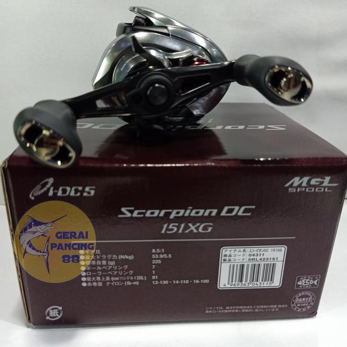 Reel Shimano scorpion DC 2021 151XG Terlaris