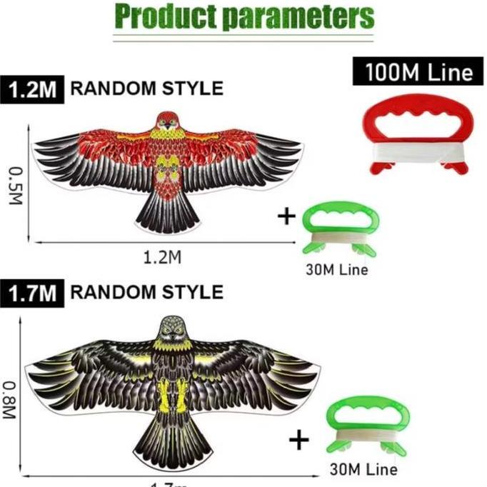 New- 1.2/1.7 M LAYANGAN ELANG Jumbo mainan layang layang Anak ke layangan layanglayang naga Layangan