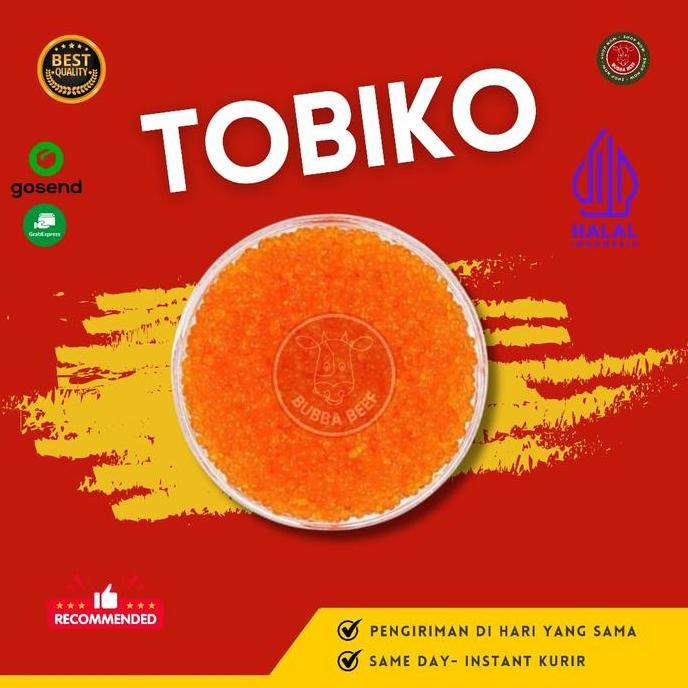 Terlaris Tobiko Orange/Tobiko Telur Ikan/Tobiko Sushi/Telur Ikan/Seafood