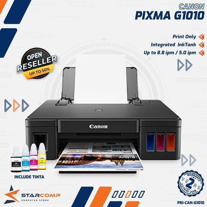 Terlaris Canon G1010 Pixma Inkjet Megatank Printer Print Only Canon Pixma G1010 Include Tinta