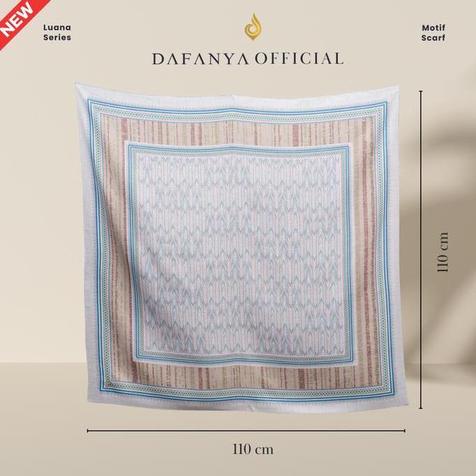 Promo - Luana Series Jilbab Motif Ethnik Kerudung Segi Empat Hijab Scarf Bahan Voal Laser Cut Cod
