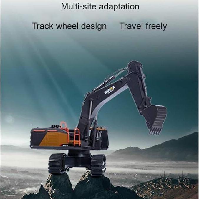TERBARU Huina 1592 RC Excavator 22CH 1/14 Mobil Alat Berat