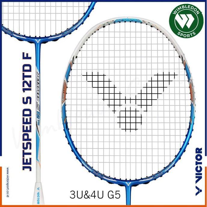 Raket Badminton Victor JetSpeed S 12 TD F BIRU / Victor JS-12TD F Terlaris