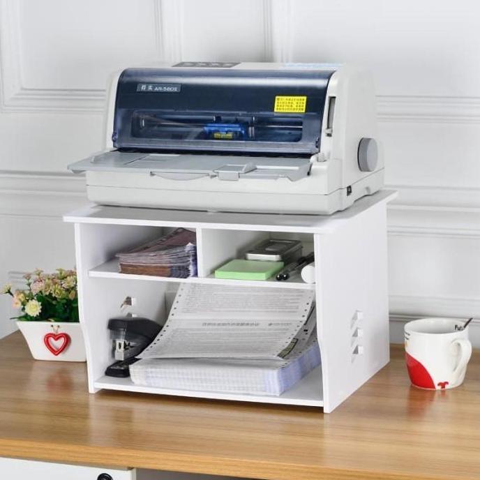 Rak Printer Kayu Meja Susun Tingkat Minimalis Vintage Shabby Serbaguna