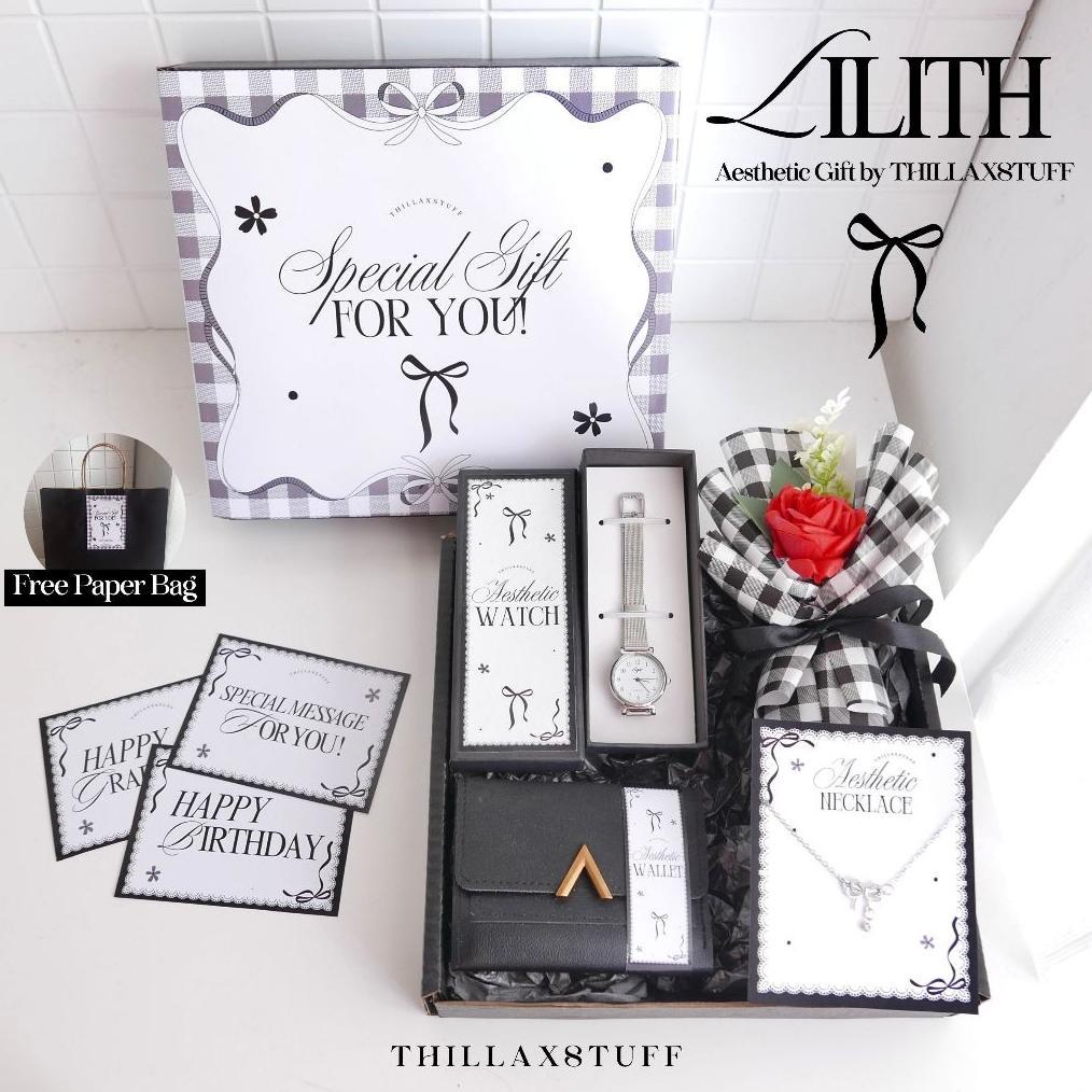 [ LILITH ] HAMPERS CEWEK PREMIUM KADO ULANG TAHUN GRADUATION AESTHETIC GIFT BOX HADIAH PACAR WISUDA 