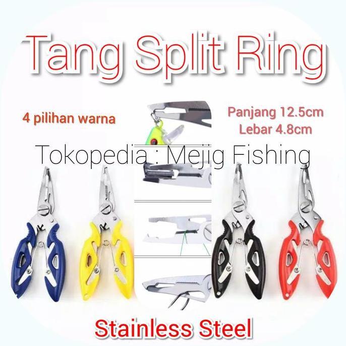 Tang Split Ring Pancing Ikan Micro UL Jigging Gunting PE Stainless Steel