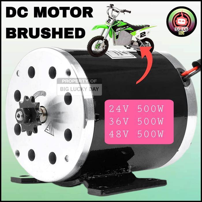 Dinamo My1020 24V 36V 48V 500W 800W 1000W Dc Motor Brushed Skuter Elektrik Motor Mini Trail Electric