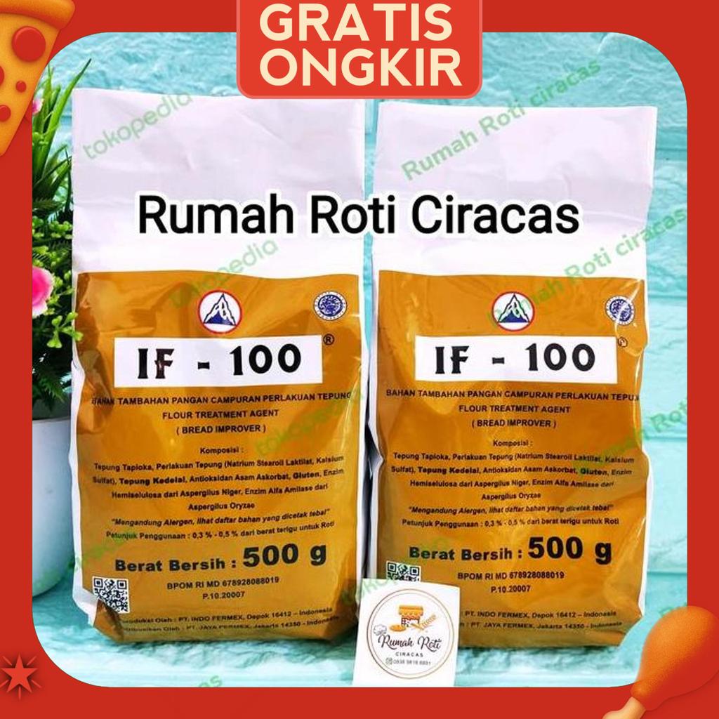 If-100 Bread Improver Pengempuk Pelembut Roti Kue Kemasan 500Gr