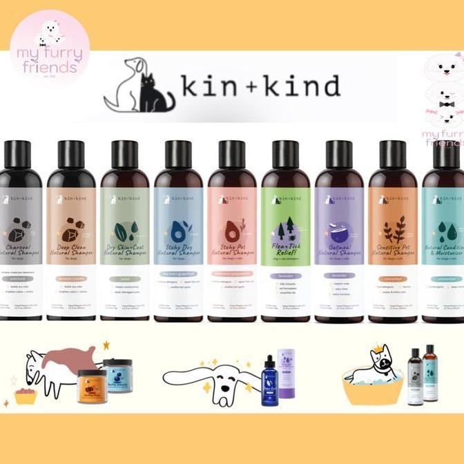 Kin+Kind Pet Natural Shampoo Premium Cat Dog Anjing Kucing Kin Kind