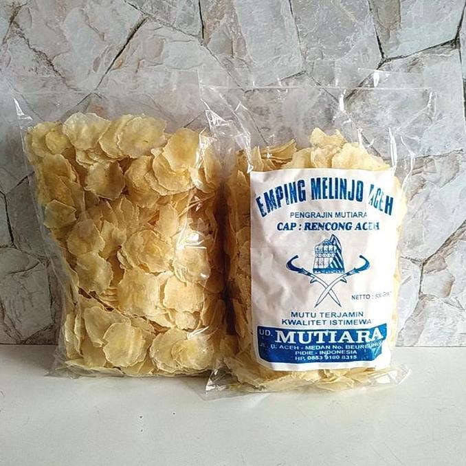 Emping Melinjo Aceh Tipis Cap Dua Rencong 500Gr Adilla