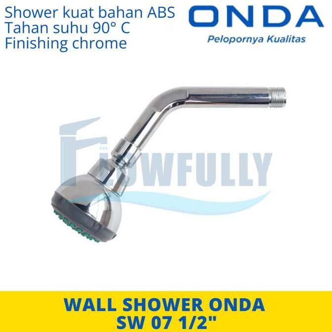 SW 07 ONDA WALL SHOWER TANAM TEMBOK