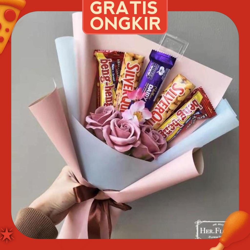 Her.Florist Buket Bunga Dan Snack / Buket Snack