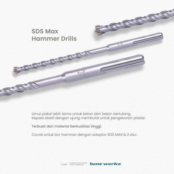 Murah Sds Max 4-Edge 30Mm X 570Mm - Mata Bor Beton Sds Max Benz Werkz