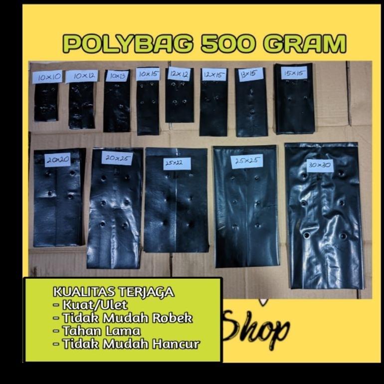 Promo Cod Polybag Tanaman Kemasan 500 Grm/Polybag Besar/Polybag Hitam Ukuran Besar/Plastik Tanaman/M