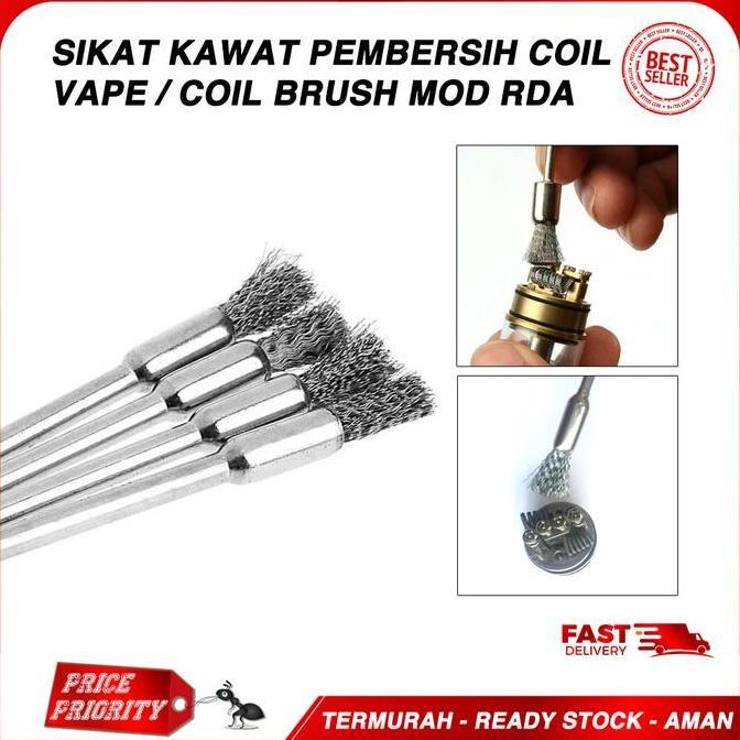 SIKAT KAWAT VAPE / KUAS PEMBERSIH COIL BRUSH MINI LIQUID VAPE MOD RDA