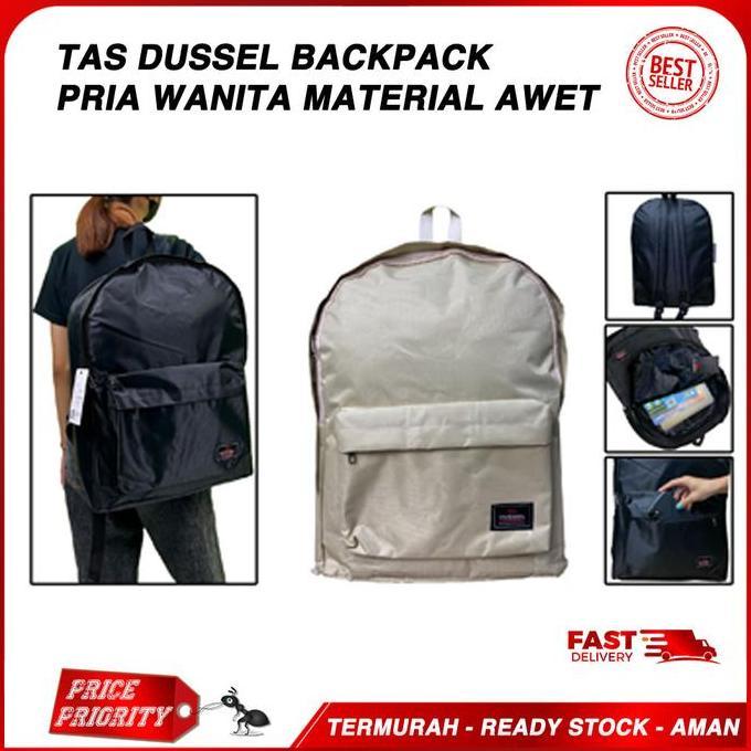TAS RANSEL PUNGGUNG TAS LAPTOP KULIAH SEKOLAH WANITA PRIA MERK DUSSEL
