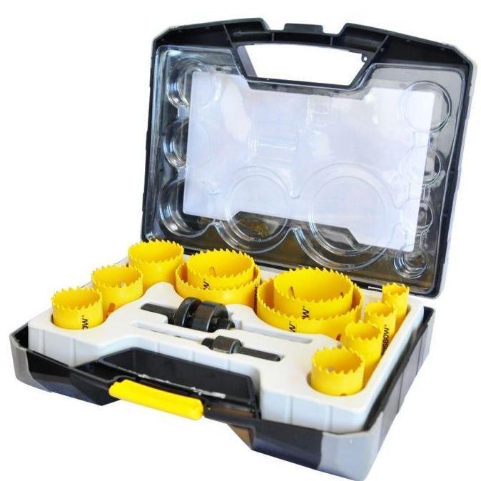 Terlaris Krisbow Bi-Metal Hole Saw Set 19 - 76 Mm 15Pc 10084917