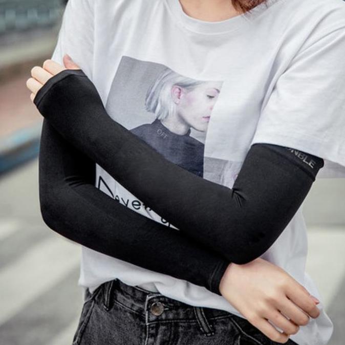 Robot Beruang MANSET/SLEEVE Cooling Effect & Ultra Violet Protector Tangan Sepeda Cycling Arm Sleeve