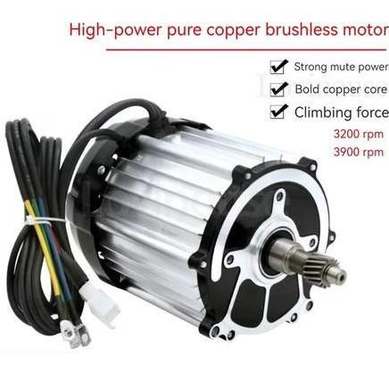 Dinamo Motor Listrik Listrik Roda 4 Sepeda Motor Roda 3 Bldc Motor Speed Controller  DC 48V/60V 1000