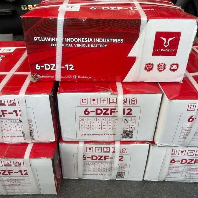 Baterai Aki Sepeda Listrik Uwinfly 12Ah 12Volt Kualitas Terbaik Harga Termurah