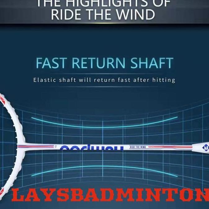RAKET BADMINTON KUMPOO RIDE THE WIND JAPAN 8U SUPER LIGHT Terlaris
