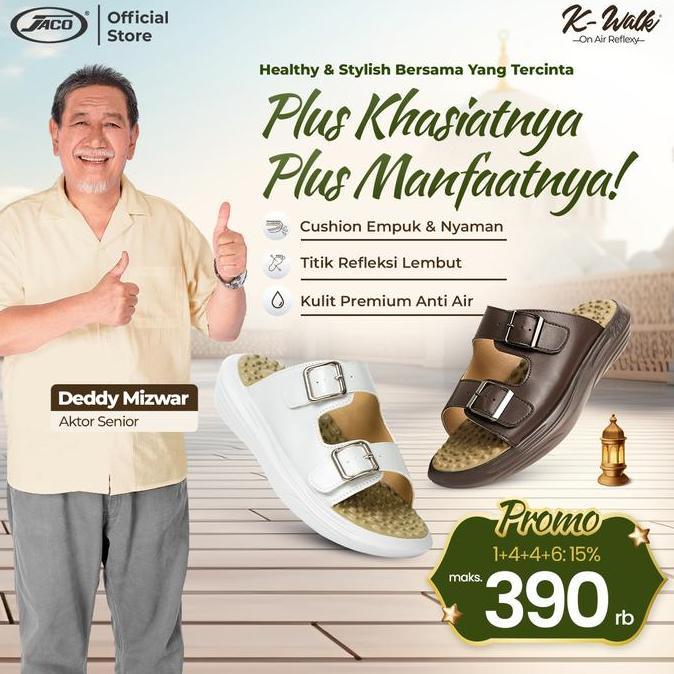 Sandal K-Walk Strap Plus Sandal Rematik Jaco Sandal Kesehatan