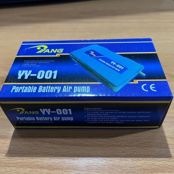 aerator oksigen portable aquarium/umpan hidup YANG Portable batteray YY-001