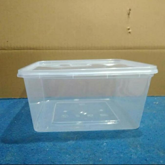 Thinwall 1500Ml Kotak Isi25Pc Square Kotak Nasi Bok Nasi Plastik