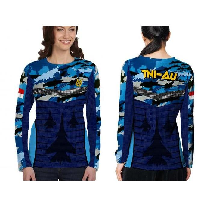 Kaos TNI Wanita / Kaos TNI Lengan Panjang / Kaos TNI Army