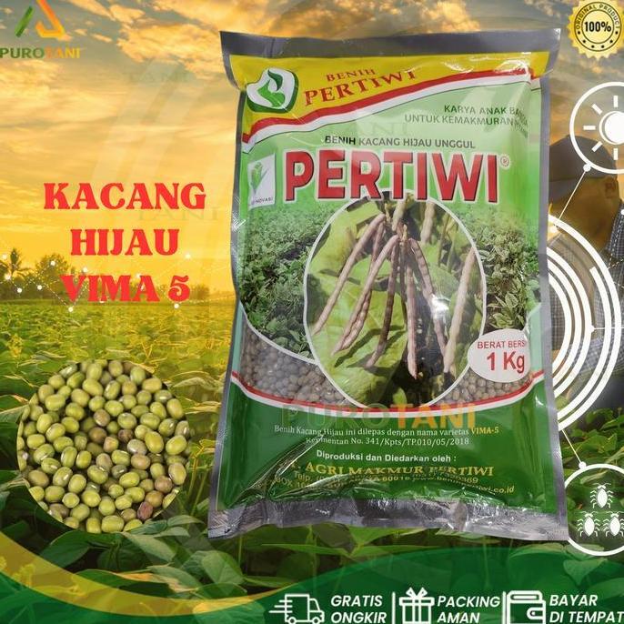 Benih unggul kacang hijau ijo PERTIWI VIMA-5 1 KG