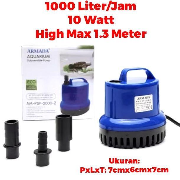 Mesin Pompa Celup PENGUIN ARMADA AM PSP 2000Z 2000 Z Filter Bawah Aquarium Aquascape Air Terjun Kola