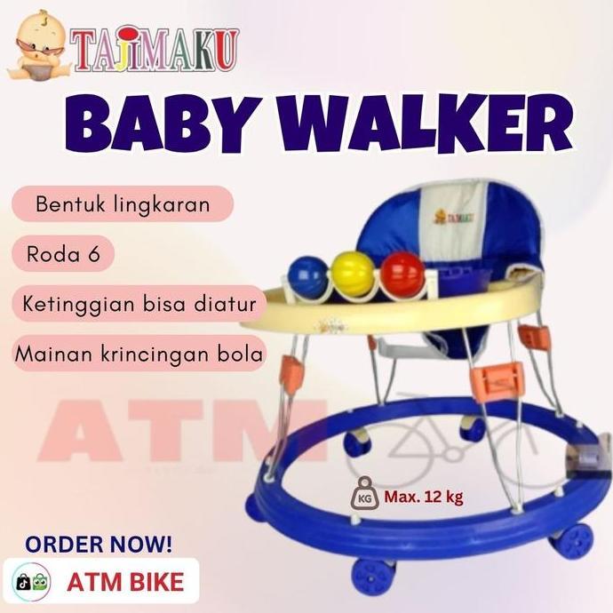 KERETA BELAJAR JALAN BAYI/ BABY WALKER TAJIMAKU BW 307