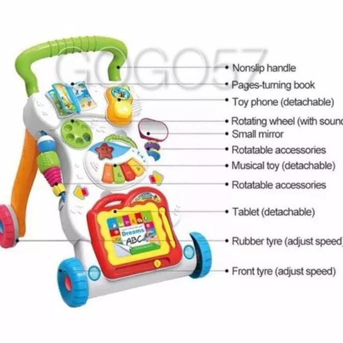 CHILDREN MUSIC WALKER Baby Walker Push Walker Dorongan Bayi