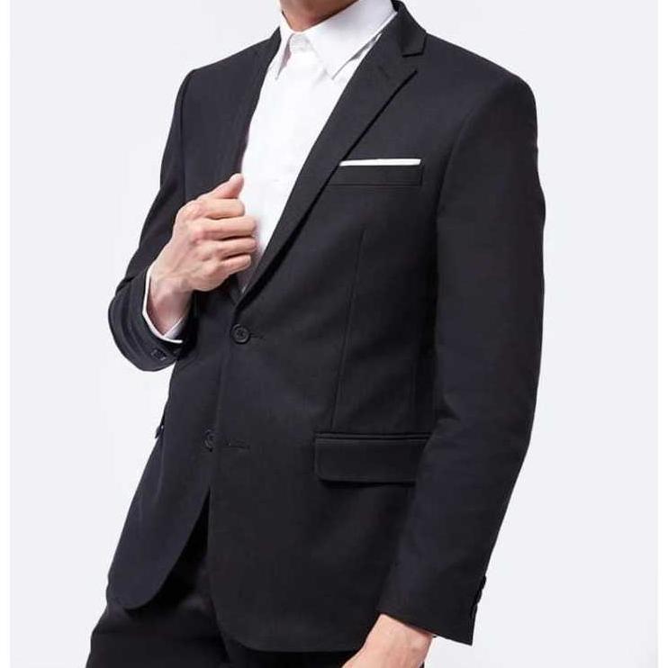 Blazer Bruno Pria Dewasa bahan katun drill tebal cocok untuk Jas acara formal pesta kantoran wisuda 