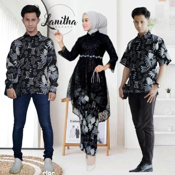 Couple Pasangan Batik Couple Kebaya Modern Baju Couple Batik Kondangan Kebaya Tunik Lesty Payet Coup