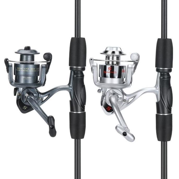 Joran Reel Pancing Set Pancing  1.8M Dan Rasio Gear 5.2:1.Reel Pancing Set Lengkap 1Set Joran Set