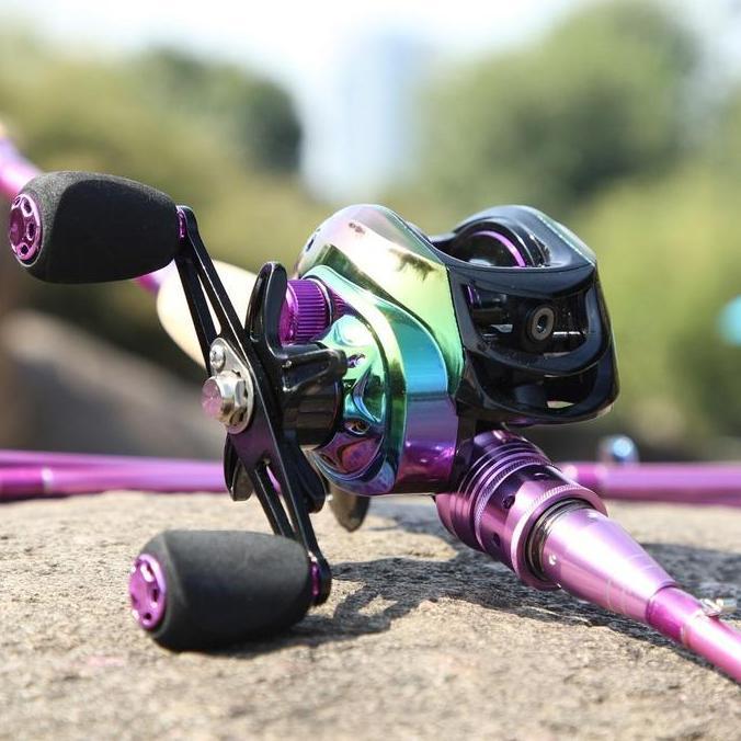 Joran Pancing Set Kombo Tongkat Pancing 2.1M Rasio Gigi 7.2:1 Batang Pancing PerjalananFull Kit Alat