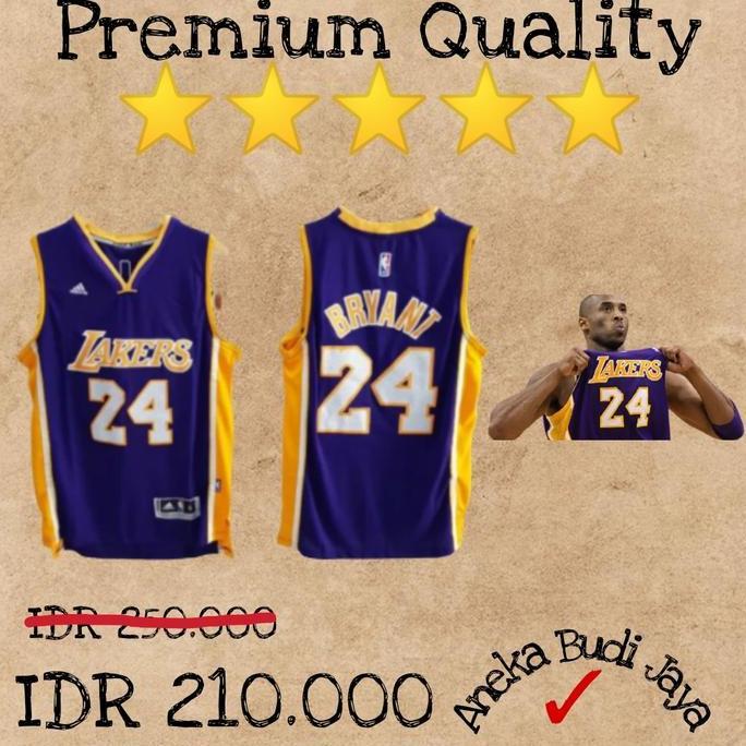 Baju Jersey Basket NBA Swingman Adidas LA Lakers Kobe Bryant Terlaris