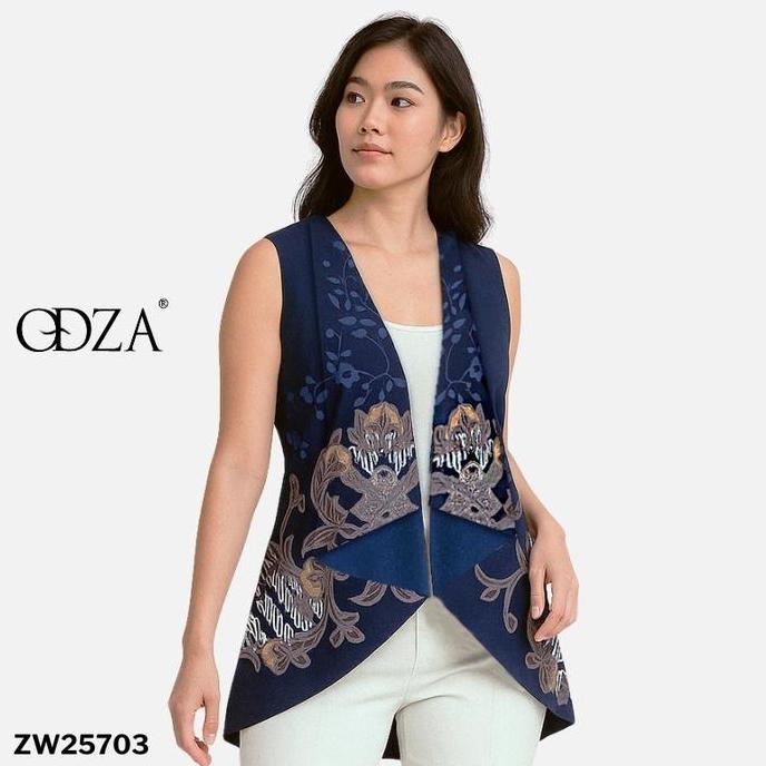 Odza Set Atasan Baju Batik Katun Lengan Panjang Outer Luaran Bolak Balik Pasangan Pria Wanita Couple